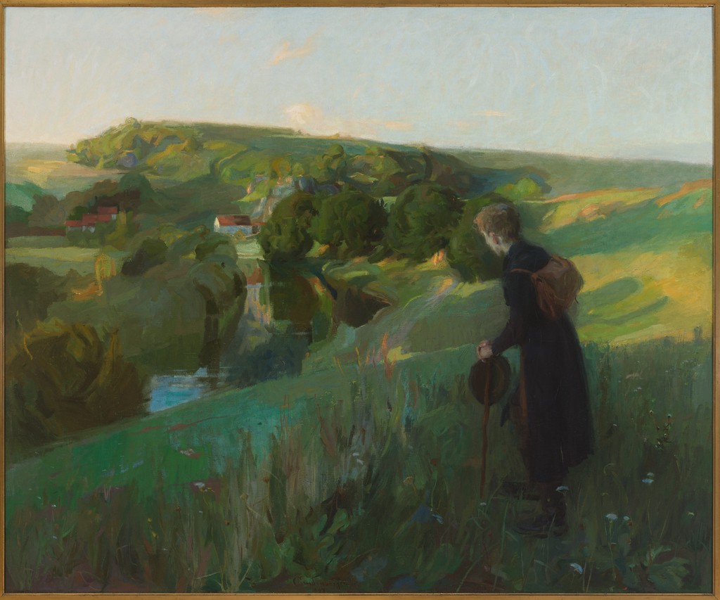 „Nun ade, du stilles Haus“, 1897 von Christian Landenberger (130 x 159 cm)